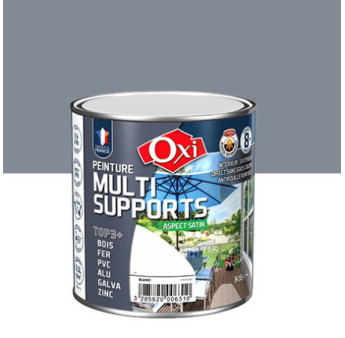 Peinture OXI multi-supports Top3+ gris foncé satin 0,5L