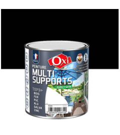 Peinture OXI multi-supports Top3+ noir satin 0,5L