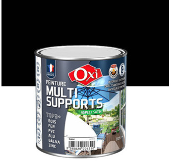 Peinture OXI multi-supports Top3+ noir satin 0,5L