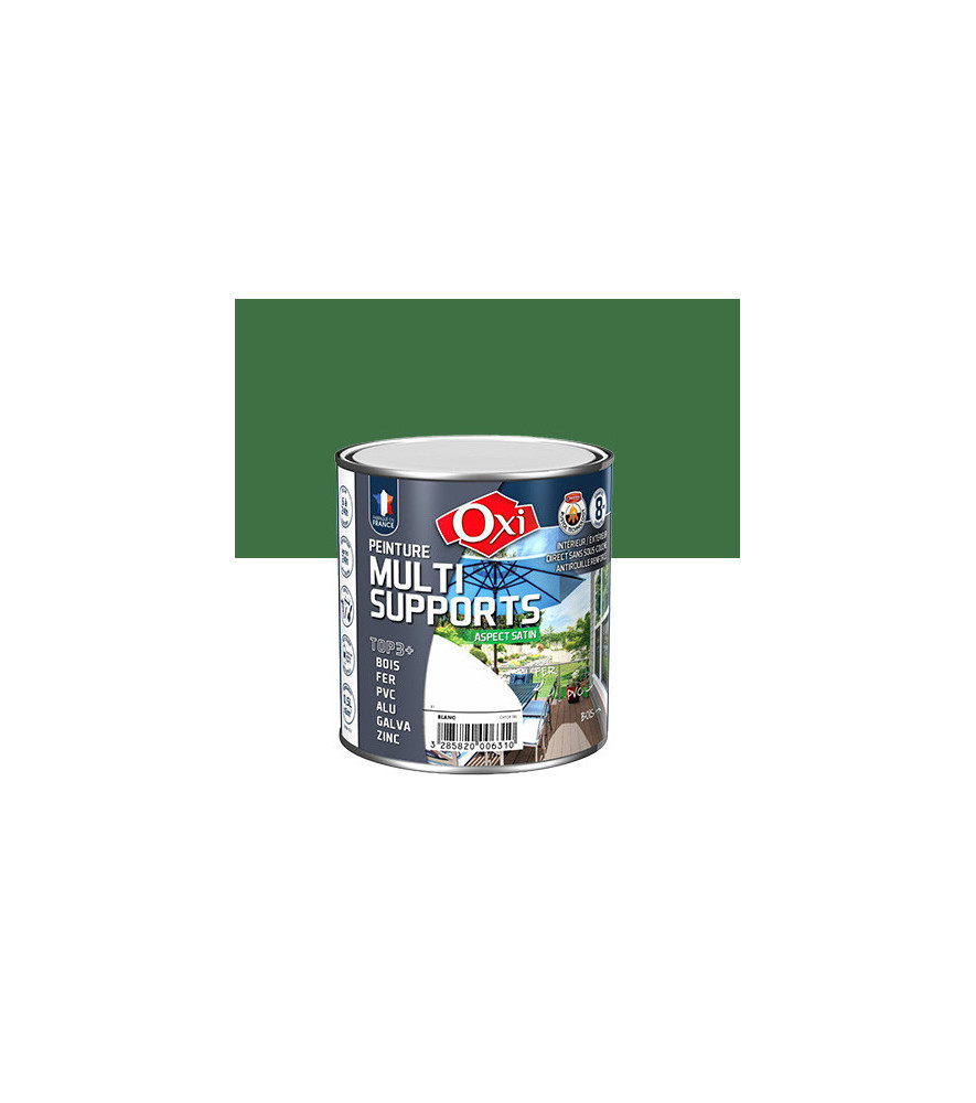 Peinture OXI multi-supports Top3+ vert mousse satin 0,5L