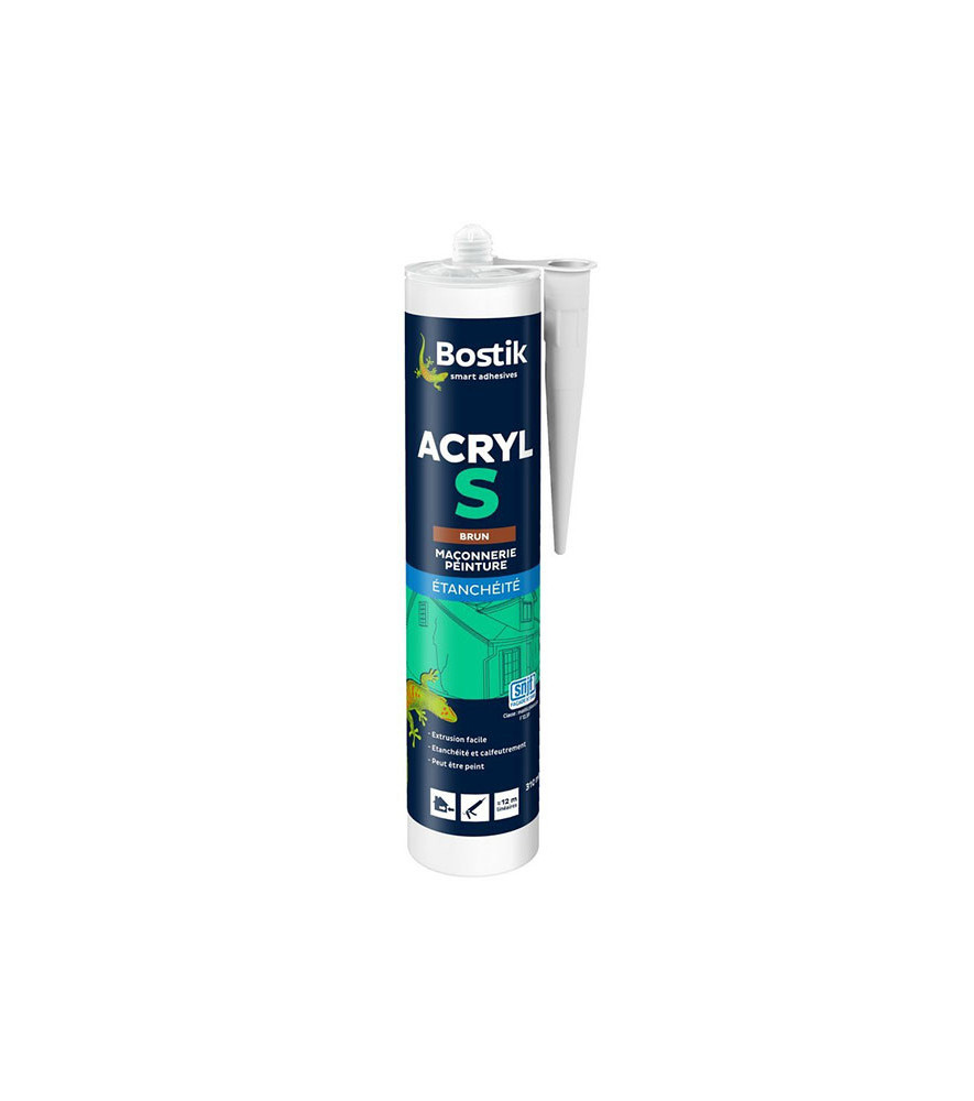 Mastic BOSTIK Acryl S brun 310ml