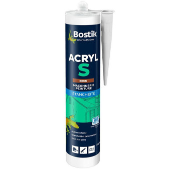 Mastic BOSTIK Acryl S brun 310ml