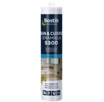 Mastic BOSTIK S300 sanitaire translucide 300ml