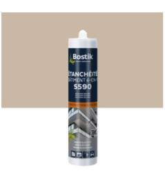 Mastic BOSTIK S590 Etanchéité Bâtiment 4en1 beige 300ml