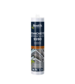 Mastic BOSTIK S590 Etanchéité Bâtiment 4en1 blanc 300ml