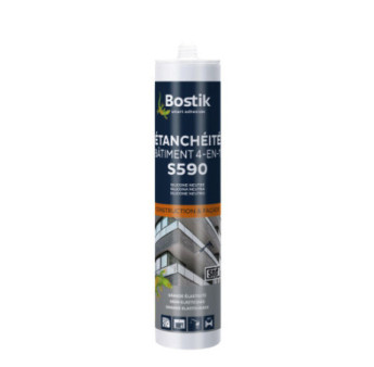 Mastic BOSTIK S590 Etanchéité Bâtiment 4en1 blanc 300ml