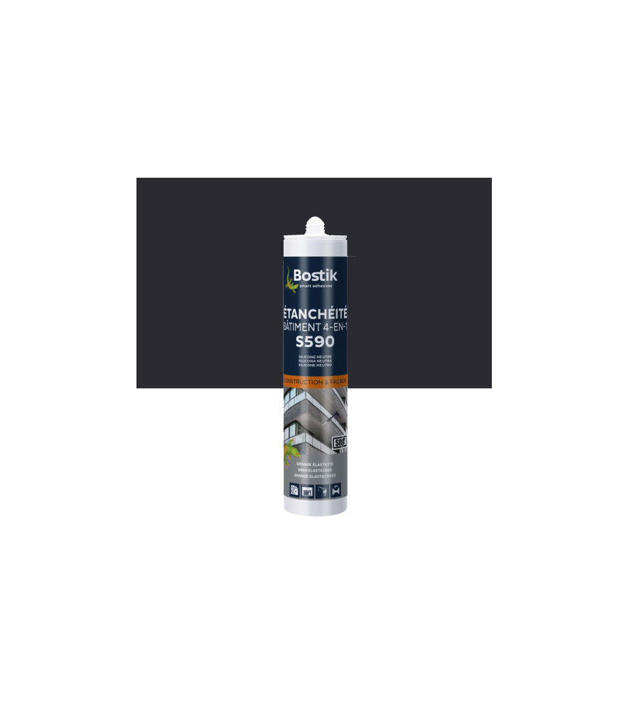 Mastic BOSTIK S590 Etanchéité Bâtiment 4en1 gris 300ml