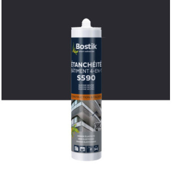 Mastic BOSTIK S590 Etanchéité Bâtiment 4en1 gris 300ml