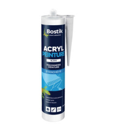 Mastic BOSTIK Acryl peinture blanc 310ml