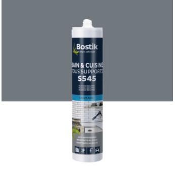 Mastic BOSTIK S545 sanitaire gris anthracite 300ml