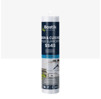 Mastic BOSTIK S545 sanitaire tous supports translucide 300ml