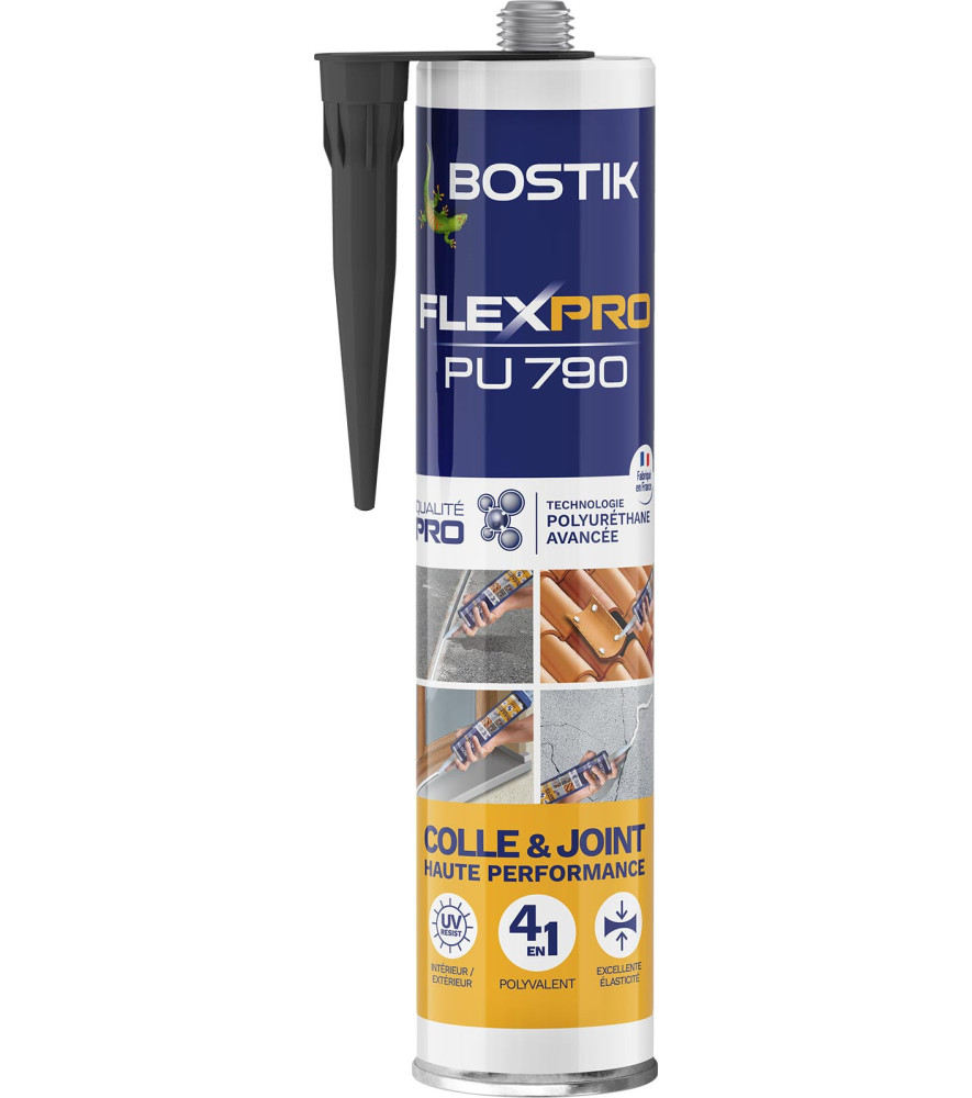 Mastic BOSTIK FLEXPRO PU 790 Noir 300ml