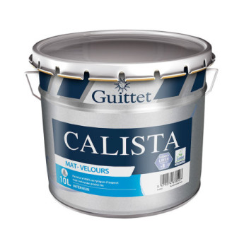 Peinture GUITTET Calista mat velours blanc 10L