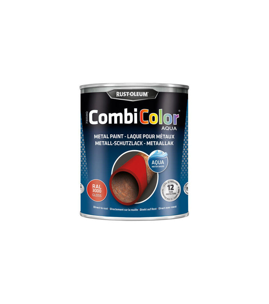 Peinture RUST-OLEUM Combicolor Aqua brillant blanc RAL 9010 0,75L