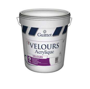 Peinture GUITTET Eco Velours Acrylique teintée 15L