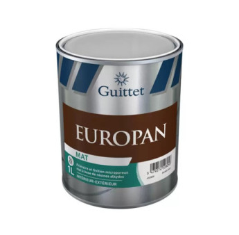 Peinture GUITTET Europan Mat blanc 1L