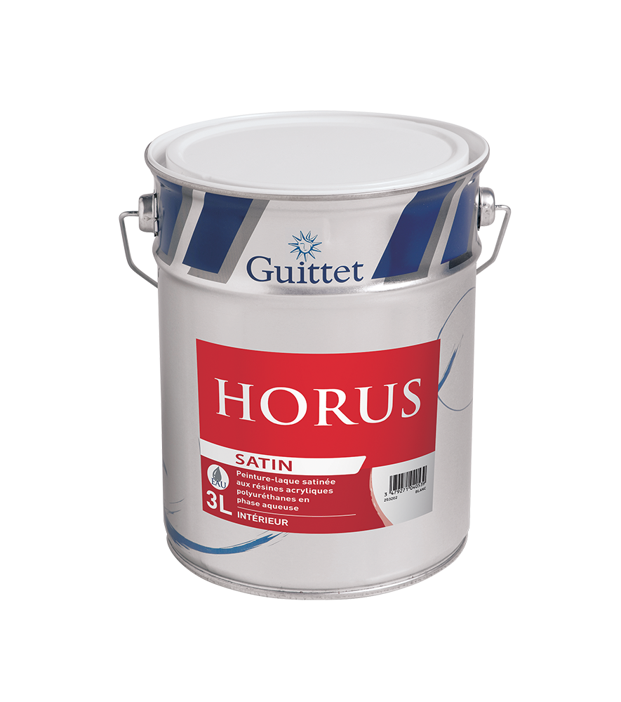 Peinture GUITTET Horus satin blanc 3L