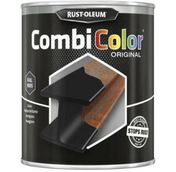 Peinture RUST-OLEUM Combicolor Original mat noir RAL 9005 0,75L