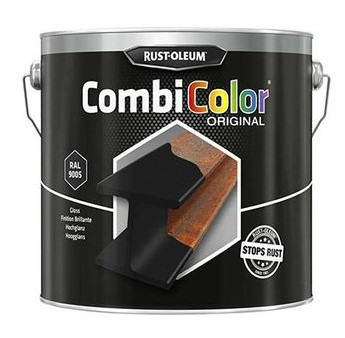 Peinture RUST-OLEUM Combicolor Original mat noir RAL 9005 2,5L