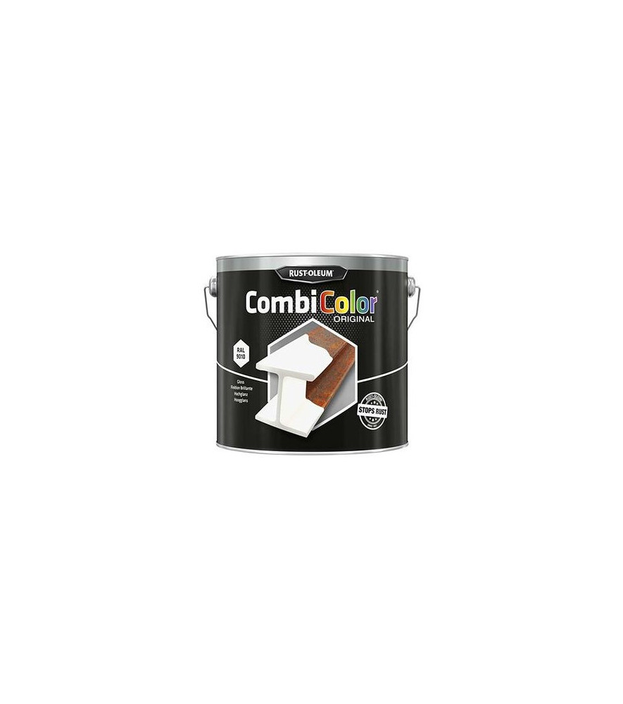 Peinture RUST-OLEUM Combicolor Original satin blanc RAL 9010 2,5L