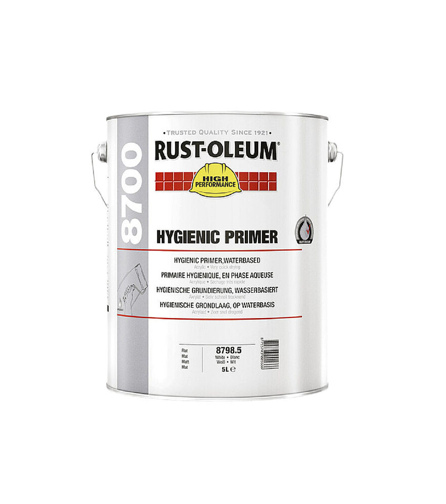 Primaire hygiénique RUSTOLEUM pour maçonnerie 5L blanc