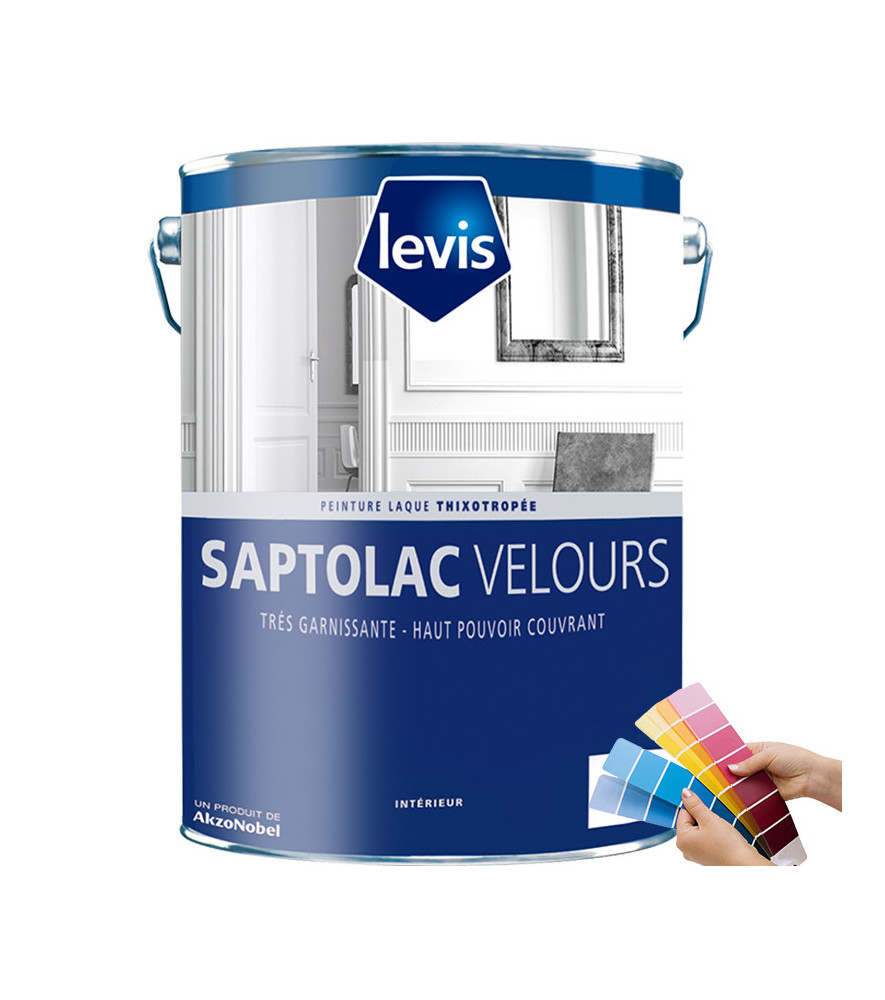 Peinture LEVIS Saptolac velours blanc 1L