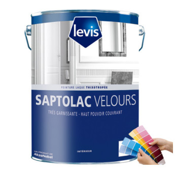 Peinture LEVIS Saptolac velours blanc 1L