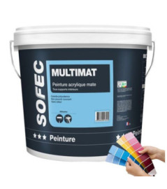 Peinture SOFEC Multimat acrylique blanc 15L