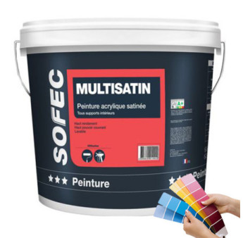 Peinture SOFEC Multisatin blanc 15L