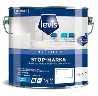 Peinture LEVIS Stop-Marks mat velouté base W 1L