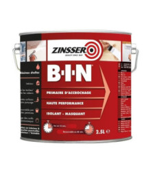 Primaire d'accrochage ultra isolant ZINSSER BIN blanc 2,5L