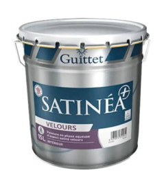 Peinture GUITTET Satinéa+ velours blanc 15L