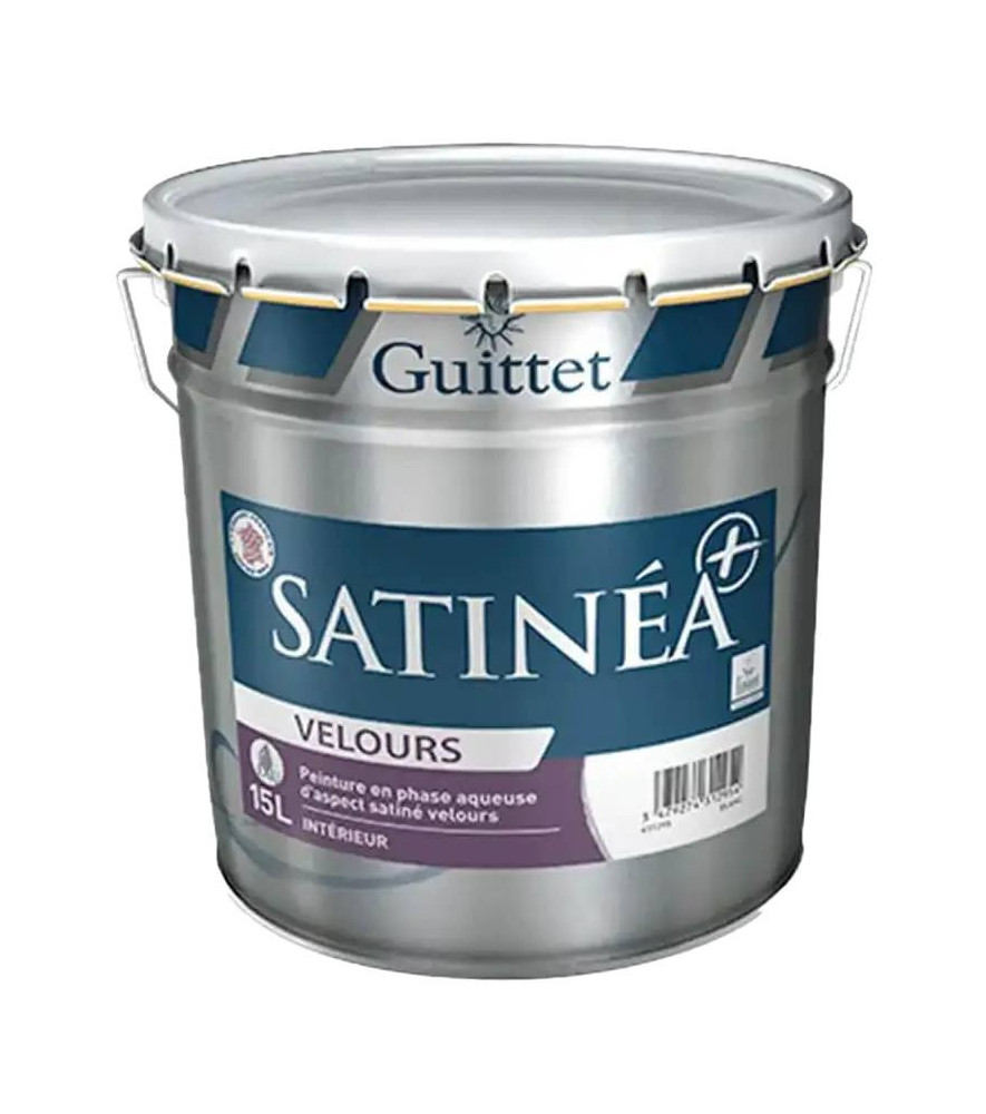 Peinture GUITTET Satinéa+ velours blanc 15L