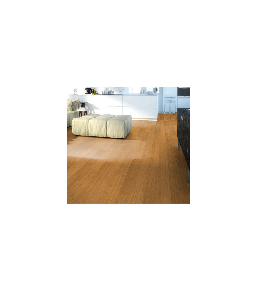 Parquet BAMBOOTouch Vertical Caramel verni R/L F12VCC96 lames de 12x96x960mm