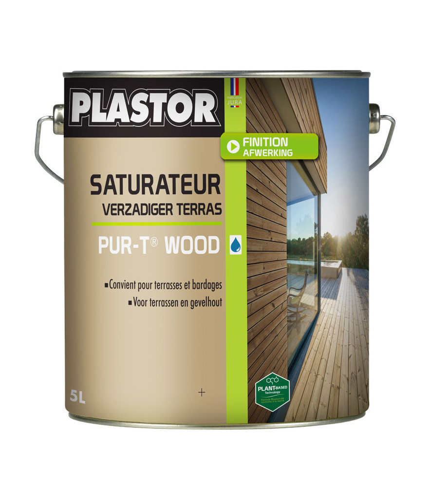 Saturateur PLASTOR Pur-T Wood chêne clair 5L