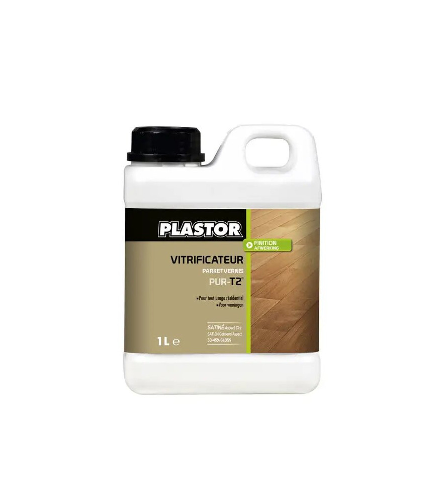 Vitrificateur PLASTOR PUR-T2 chêne moyen ciré 1L