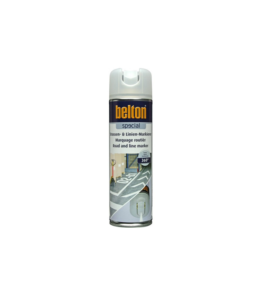 Peinture BELTON marquage routier RAL 9016 blanc signalisation 0,5L