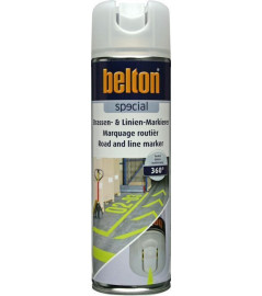 Peinture BELTON marquage routier jaune néon fluorescent 0,5L