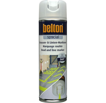 Peinture BELTON marquage routier jaune néon fluorescent 0,5L