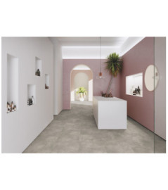 Revêtement de sol GERFLOR Création 55 à coller Bloom Uni Taupe paquet de 3,35m² dalles de 61x61cm