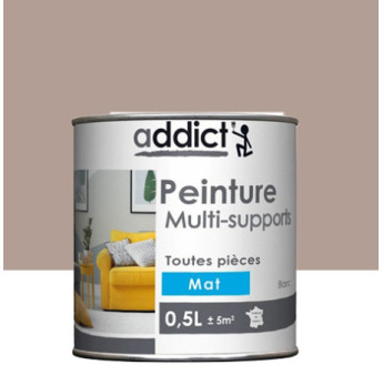 Peinture multi-supports ADDICT mat cendre 0,5L