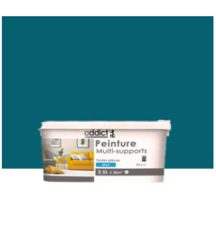 Peinture multi-supports ADDICT mat bleu pétrole 2,5L