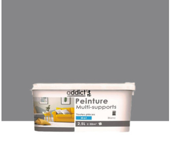 Peinture multi-supports ADDICT mat galet 2,5L