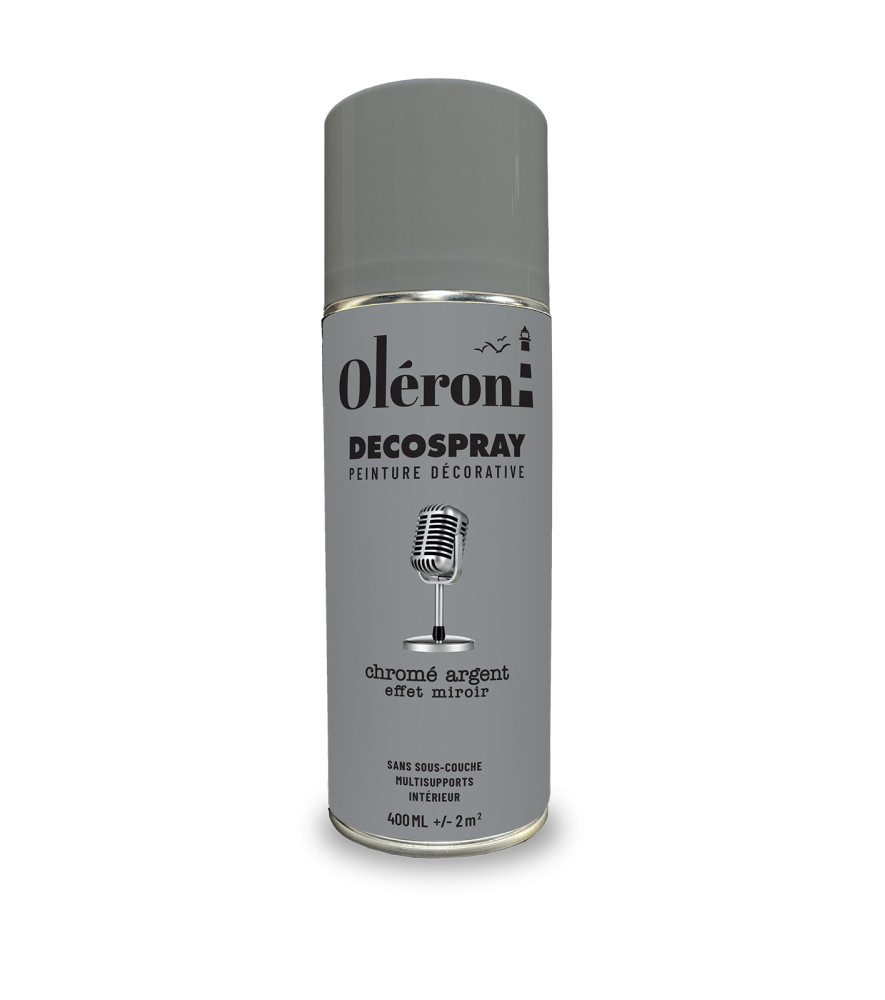 Aérosol TECHNIMA Décospray chromé argent 400ml