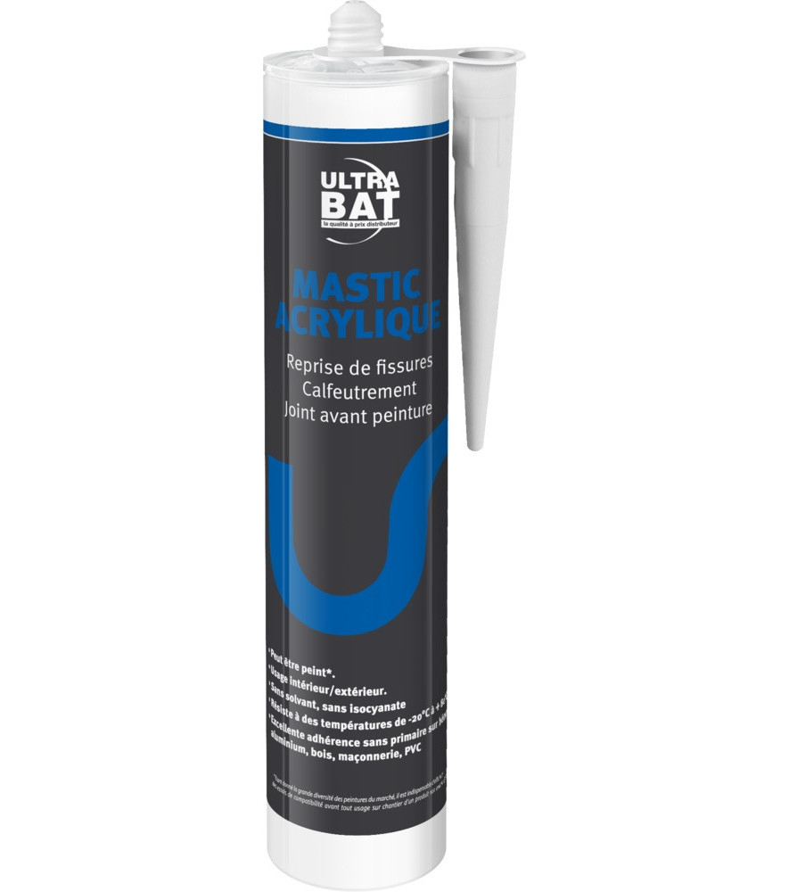 Mastic Acrylique ULTRABAT blanc 310ml