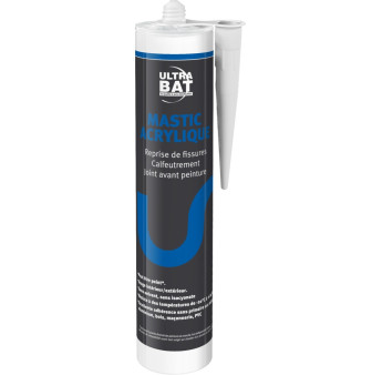 Mastic Acrylique ULTRABAT blanc 310ml