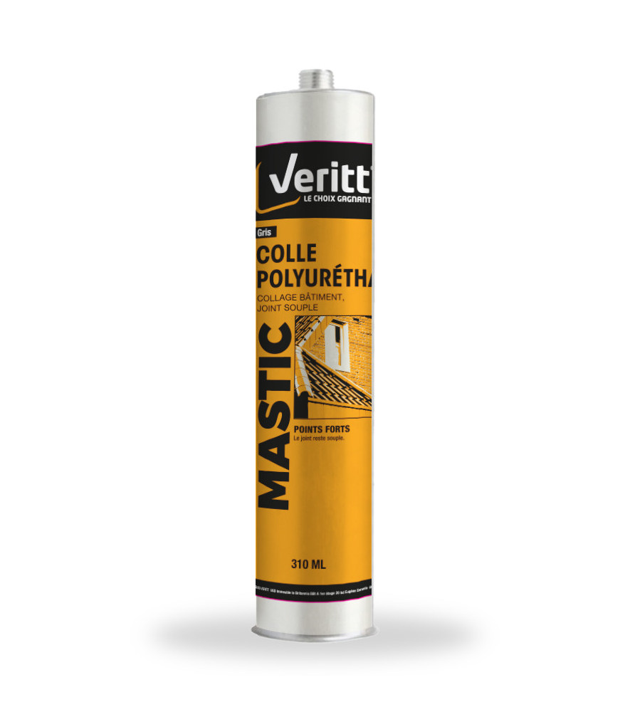 Mastic polyuréthane universel VERITT gris moyen 310ml