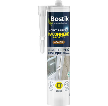 BOSTIK Joint Parfait Maçonnerie et portes acajou 280ml