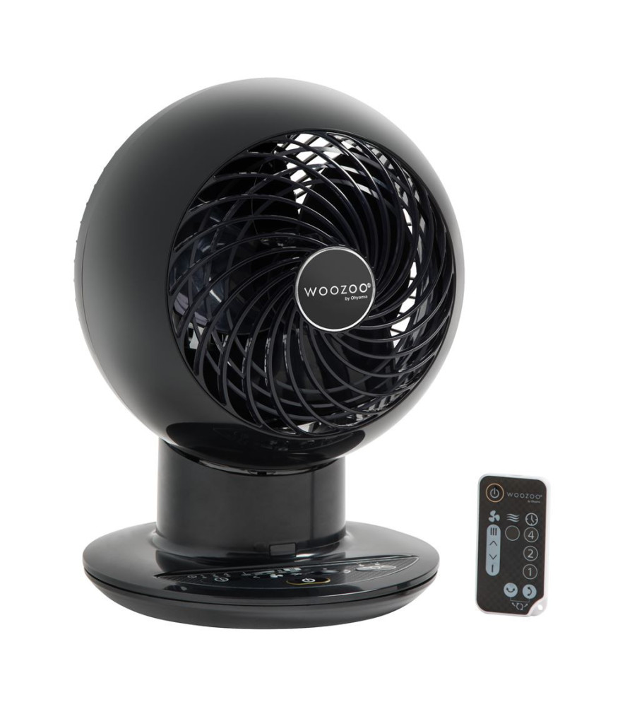 Ventilateur WOOZOO compact fixe noir 30m²