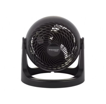 Ventilateur WOOZOO compact fixe noir 23m²